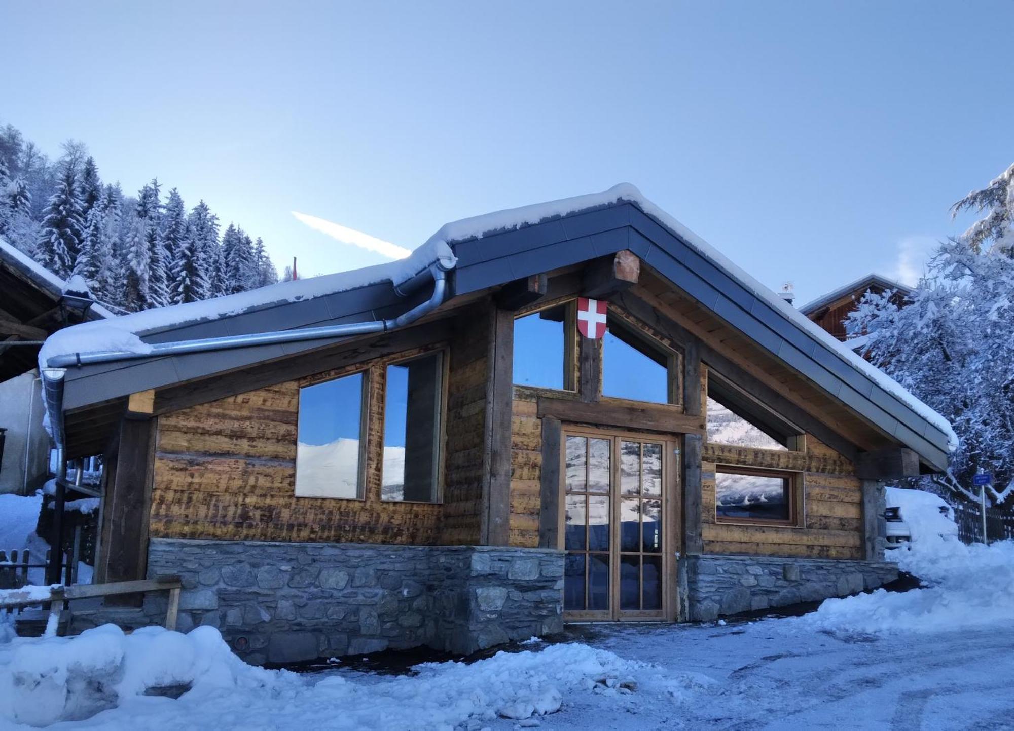 Chalet Balneo Billard La Plagne Savoie Vue Top المظهر الخارجي الصورة