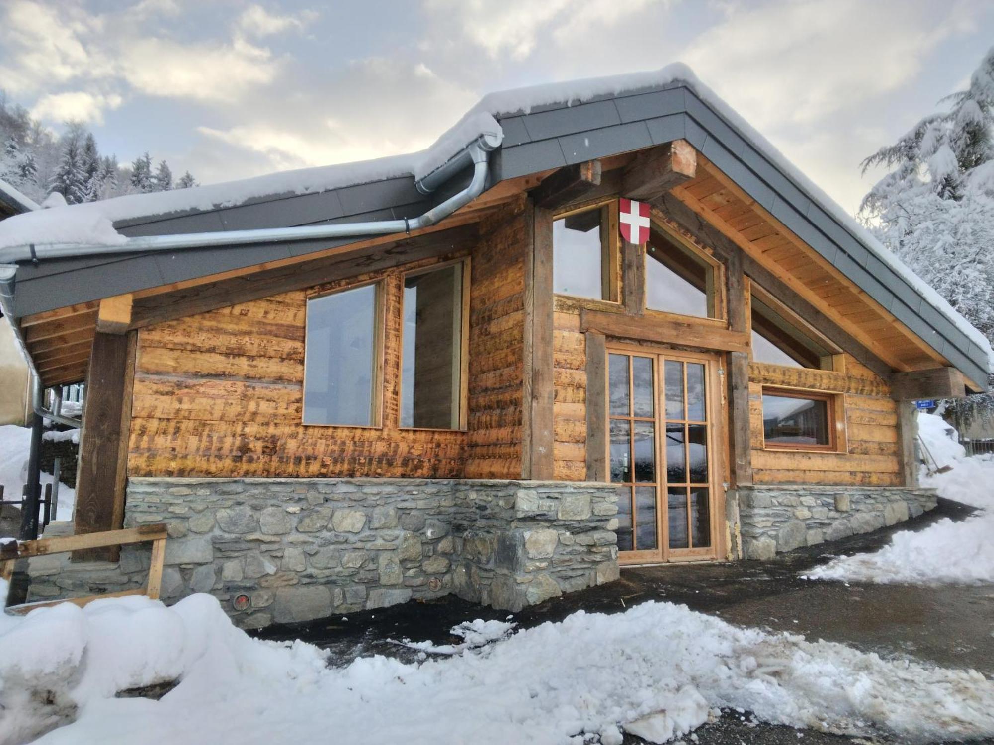 Chalet Balneo Billard La Plagne Savoie Vue Top المظهر الخارجي الصورة