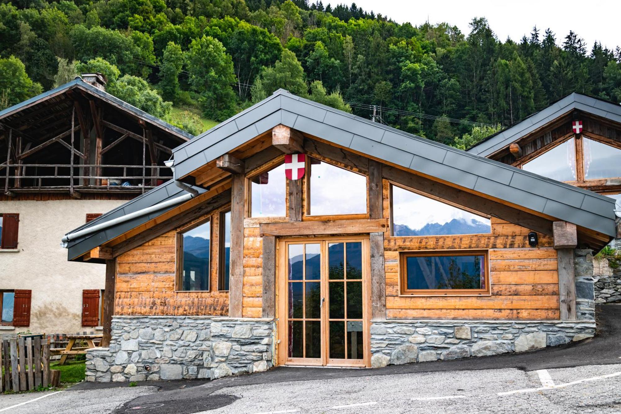Chalet Balneo Billard La Plagne Savoie Vue Top المظهر الخارجي الصورة