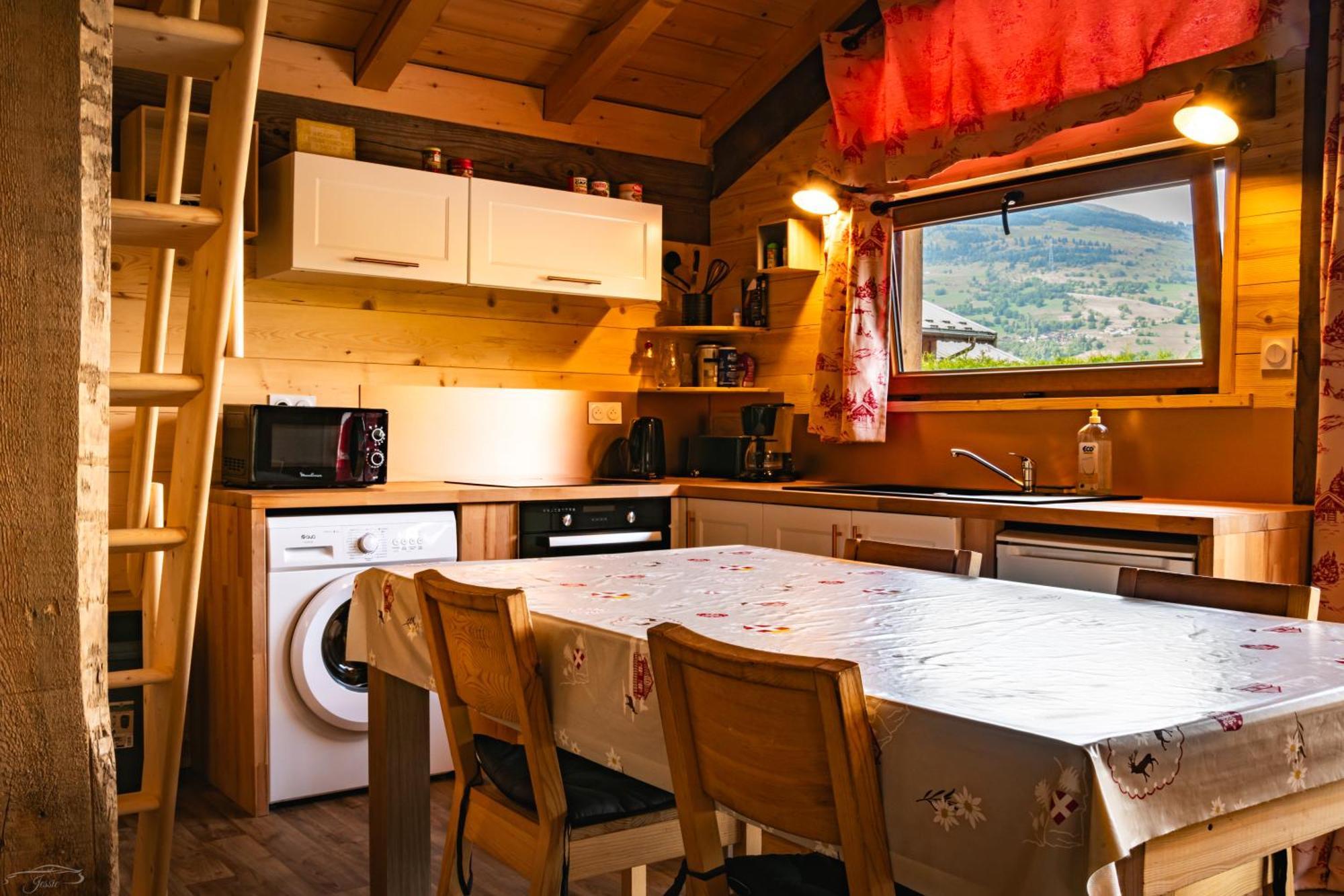 Chalet Balneo Billard La Plagne Savoie Vue Top المظهر الخارجي الصورة